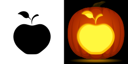 Apple Pumpkin Stencil