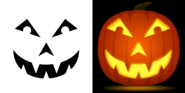 Jack-o-Lantern Pumpkin Stencil