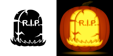 R.I.P. Pumpkin Stencil