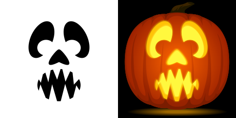 Spooky Pumpkin Stencil